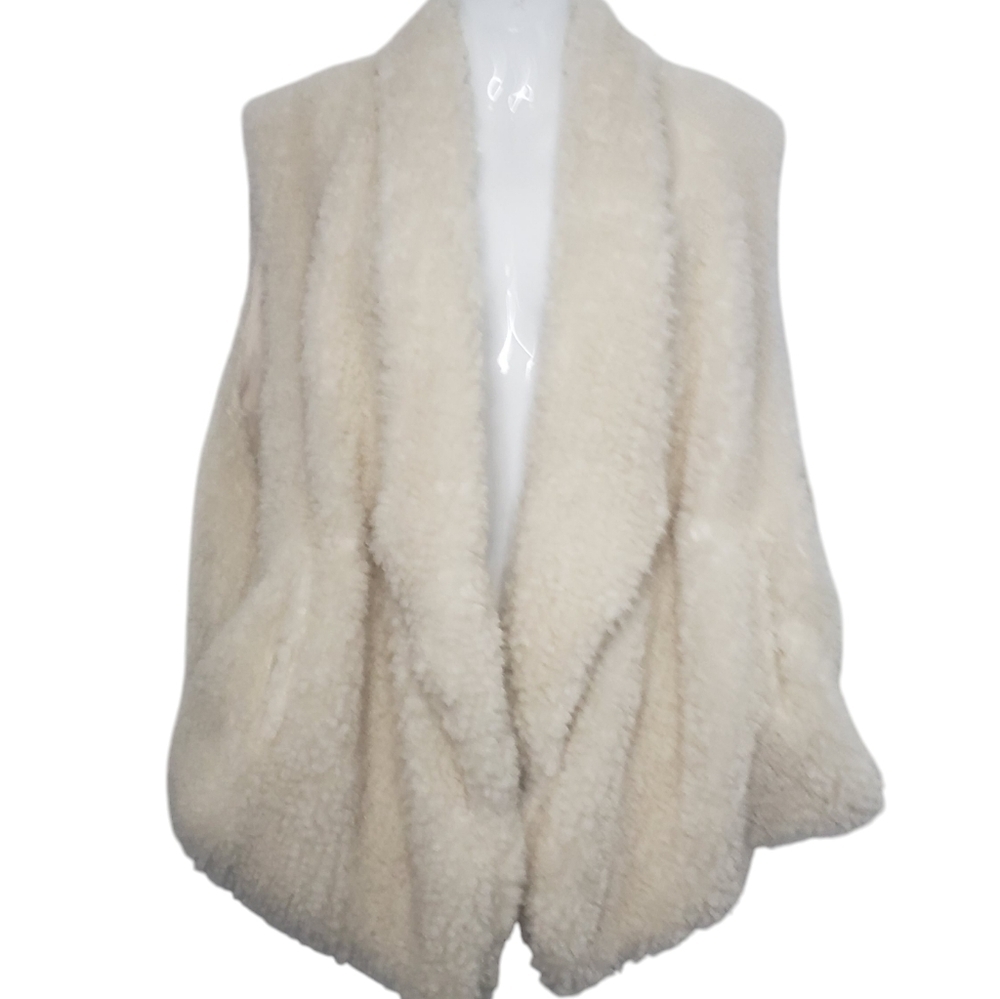 New Torrid Vest Women's 3X Sleeveless Polyester Sherpa Style Drape